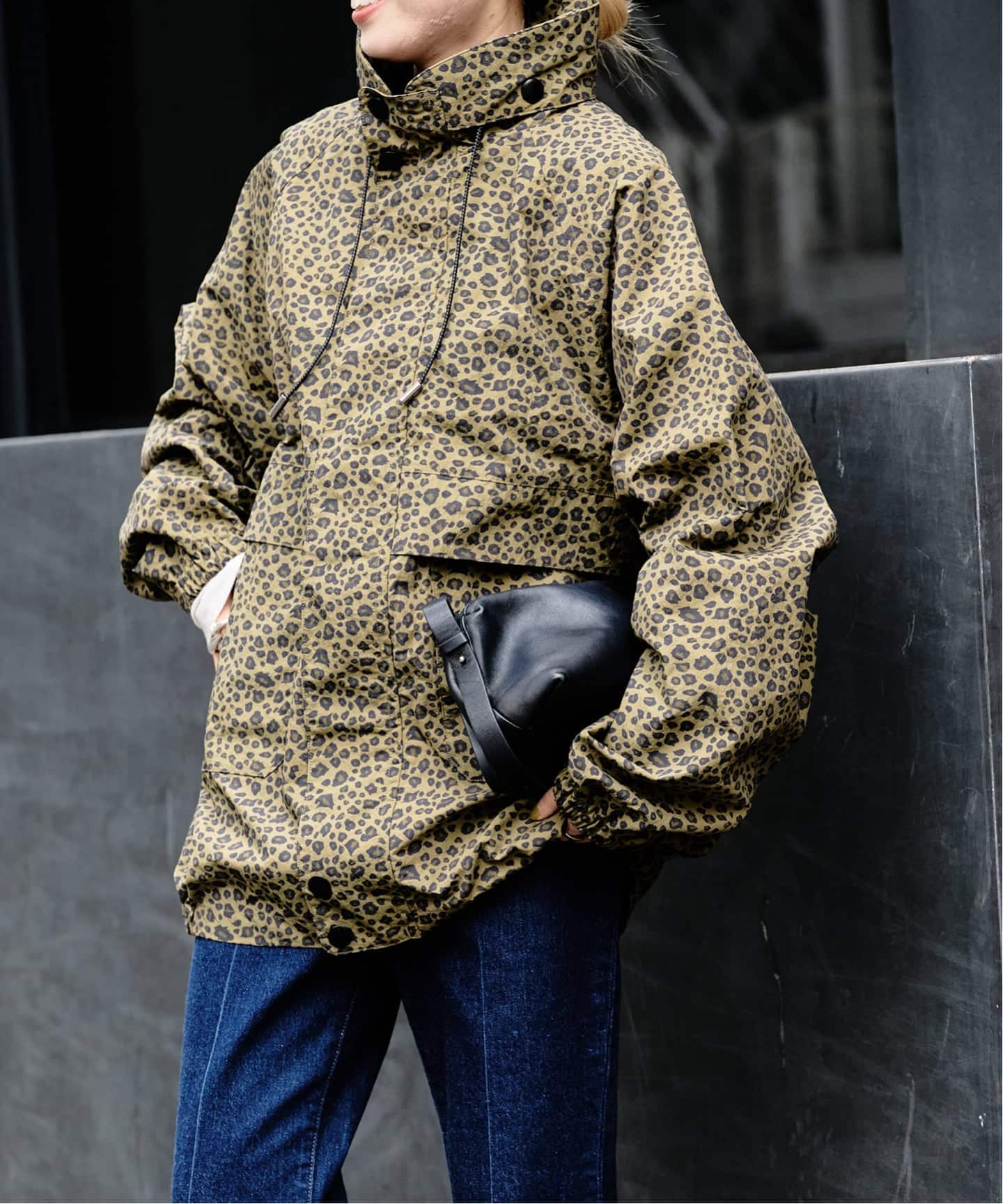 レオパードアスレチックブルゾン ユニセックス着用可（マウンテン