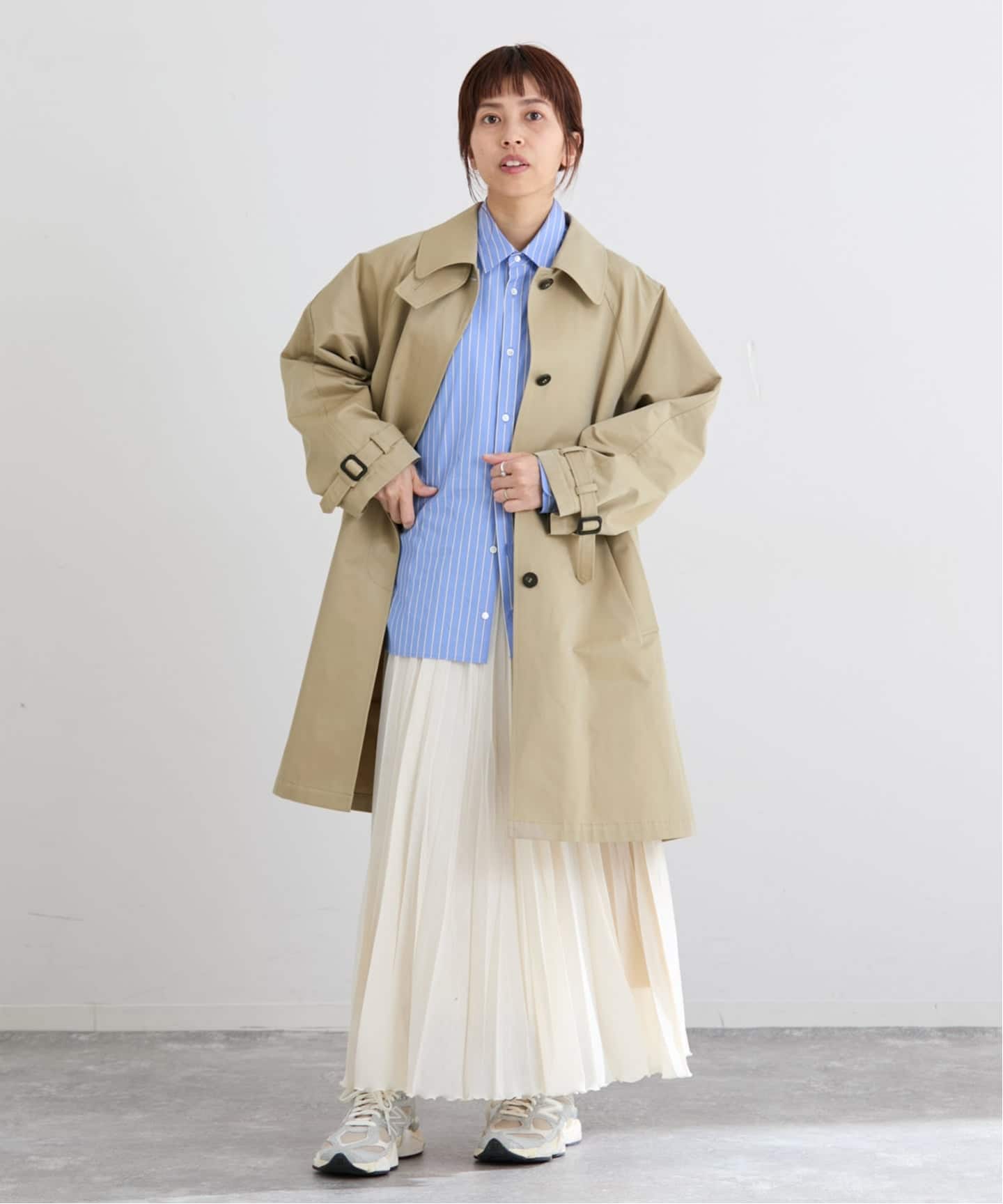 撥水Fly Frontステンカラーコート（ステンカラーコート）｜IENA