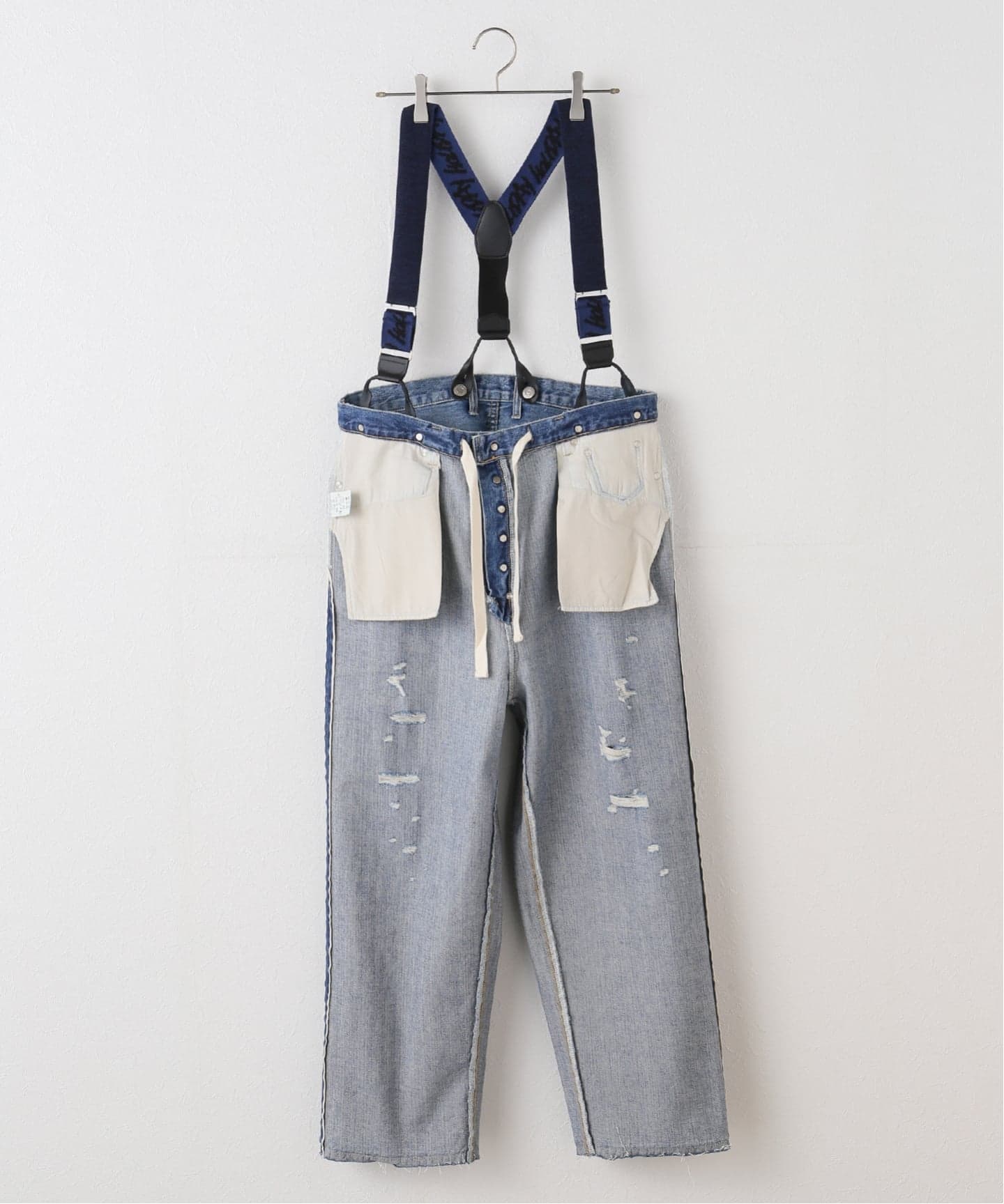 HOLIDAY/ホリデイ】DAMAGE DENIM SUSPENDER PANTS（デニムパンツ