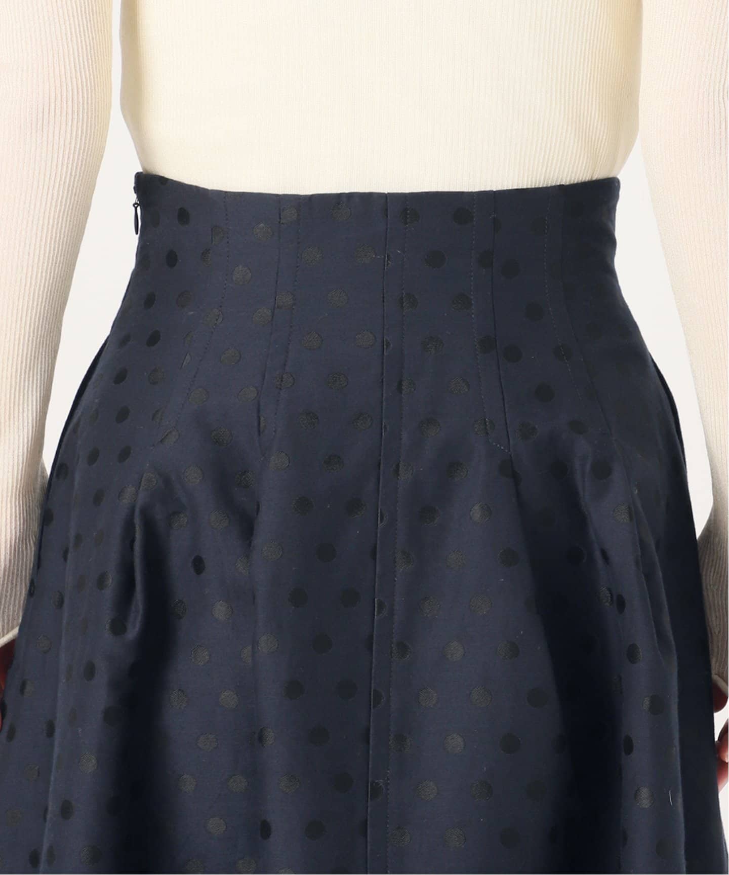 ドットジャガードタックスカート（ロング・マキシ丈スカート）｜IENA