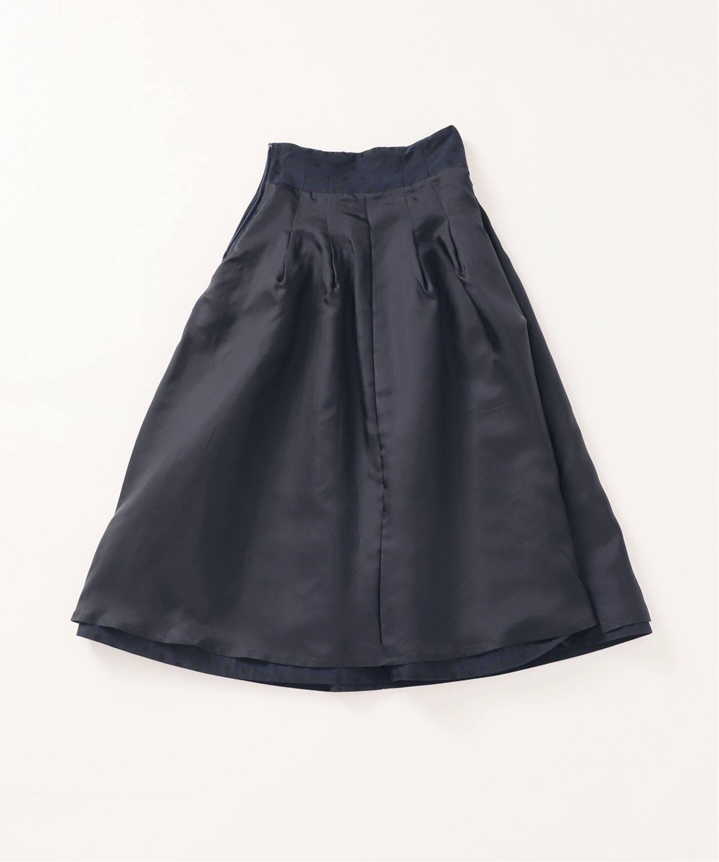 ドットジャガードタックスカート（ロング・マキシ丈スカート）｜IENA