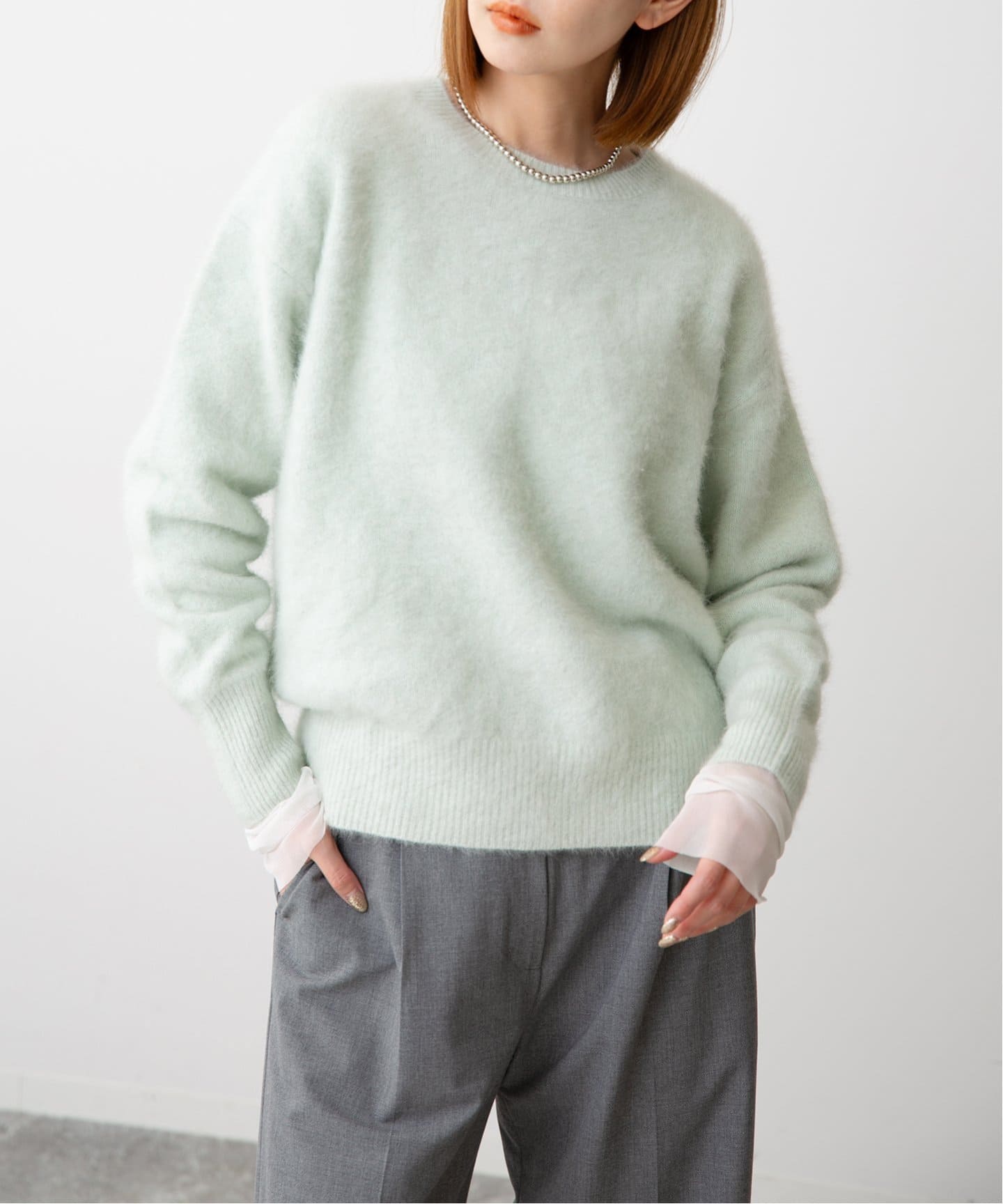 追加》フォックスカシミヤプルオーバー（ニット／セーター）｜SLOBE