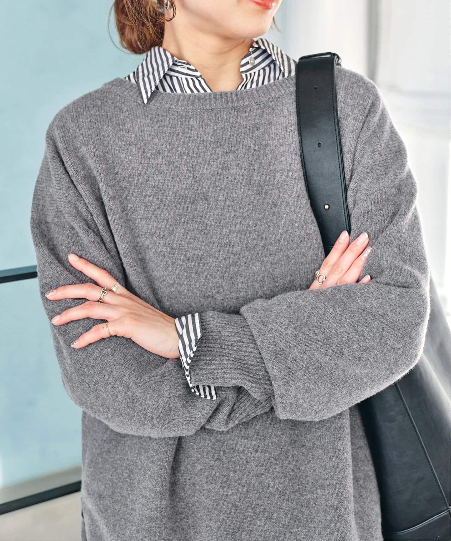 ウールカシミヤ ルーズプルオーバー（ニット／セーター）｜Spick and