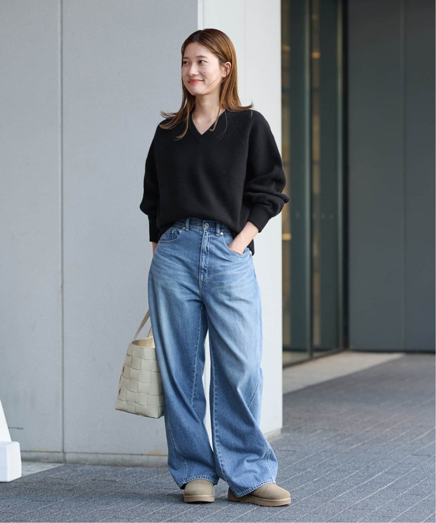 ≪追加≫AQUA Vネックプルオーバー2（ニット／セーター）｜FRAMeWORK