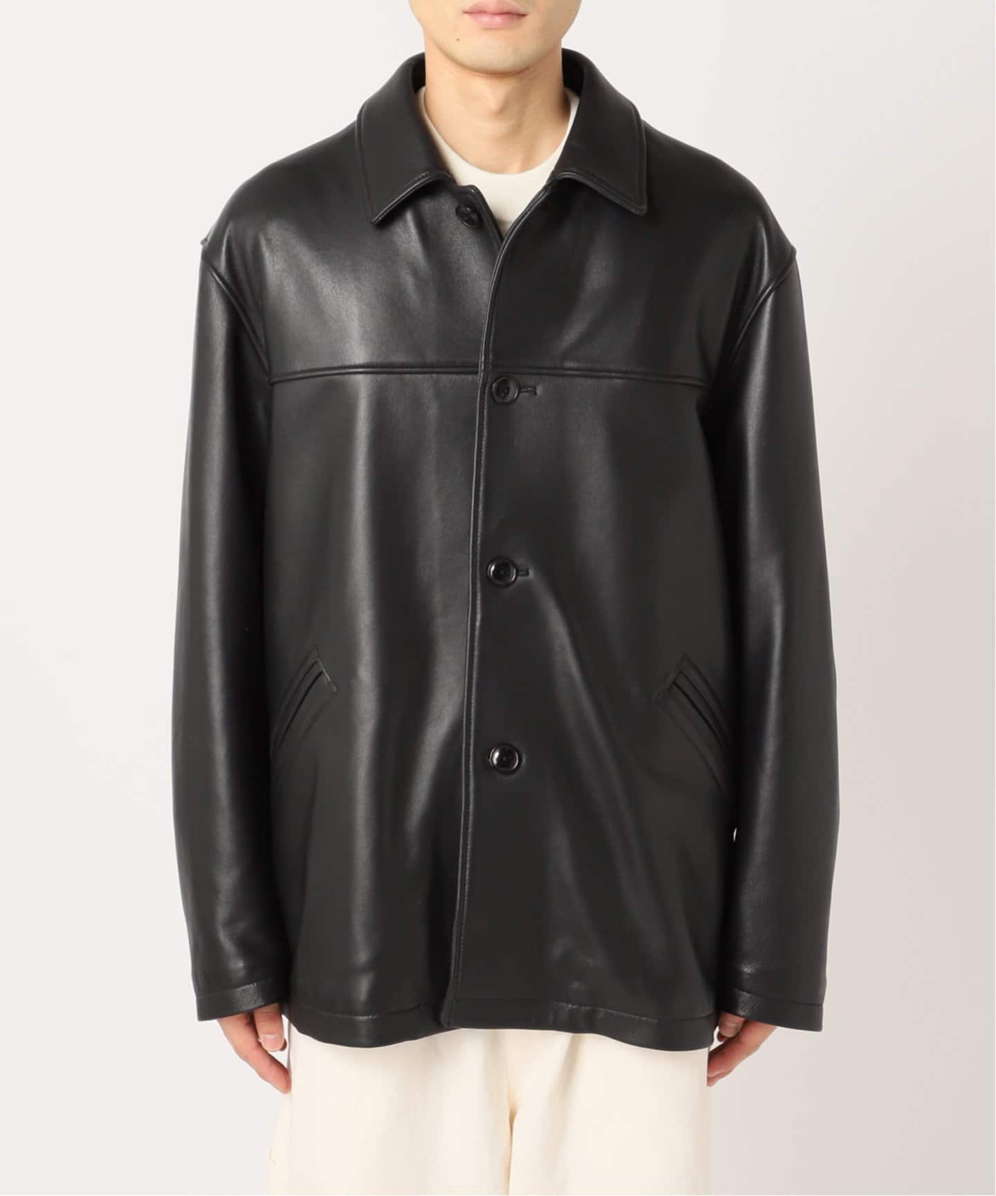 SHEEP LEATHER JACKET / シープレザー カーコート（レザージャケット