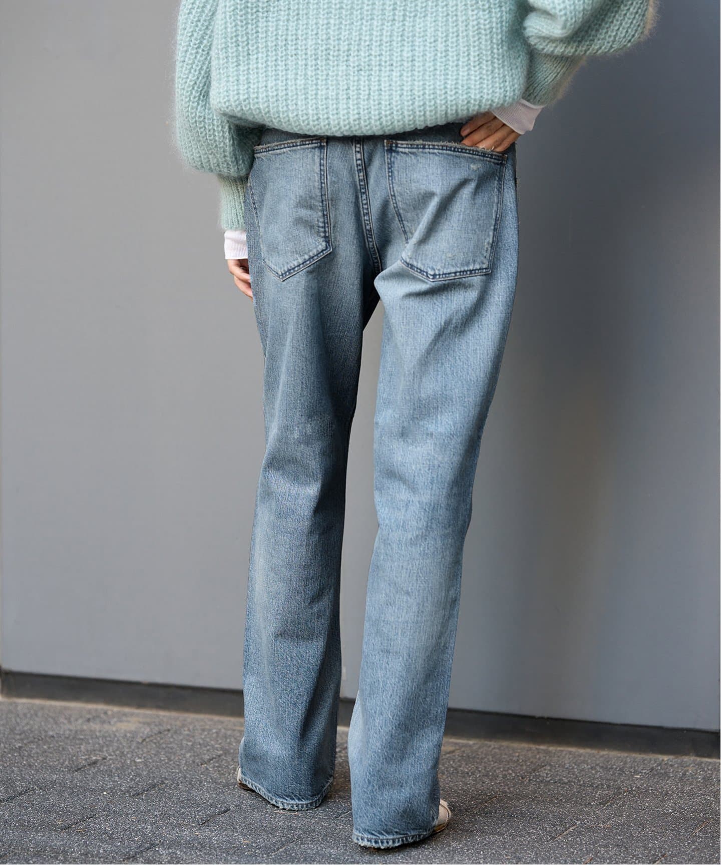 upper hights/アッパーハイツ】別注 THE HIM ワイドストレートデニム