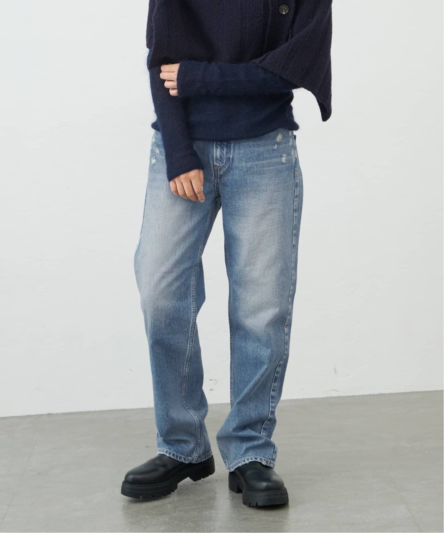 upper hights/アッパーハイツ】別注 THE HIM ワイドストレートデニム