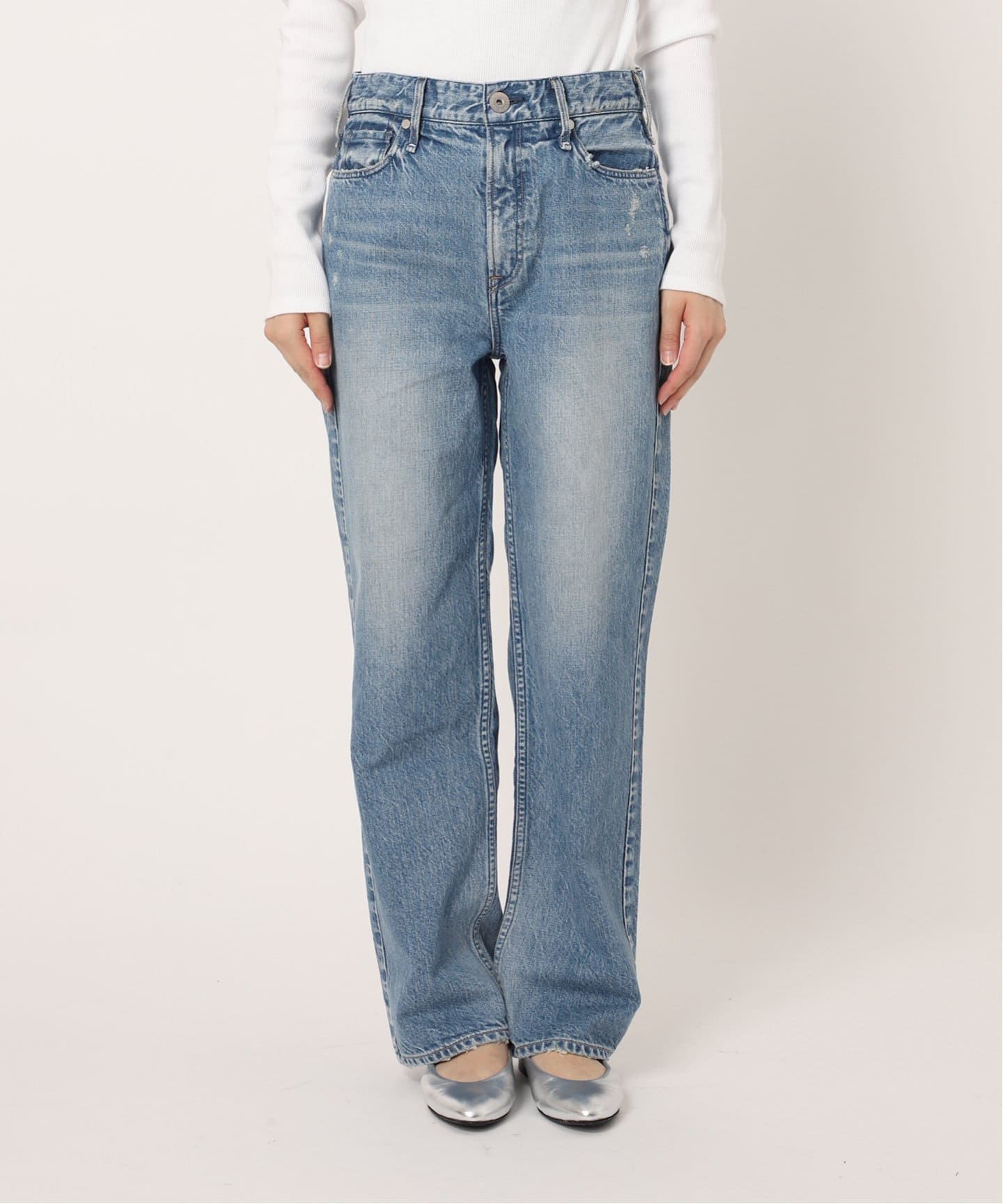 upper hights/アッパーハイツ】別注 THE HIM ワイドストレートデニム