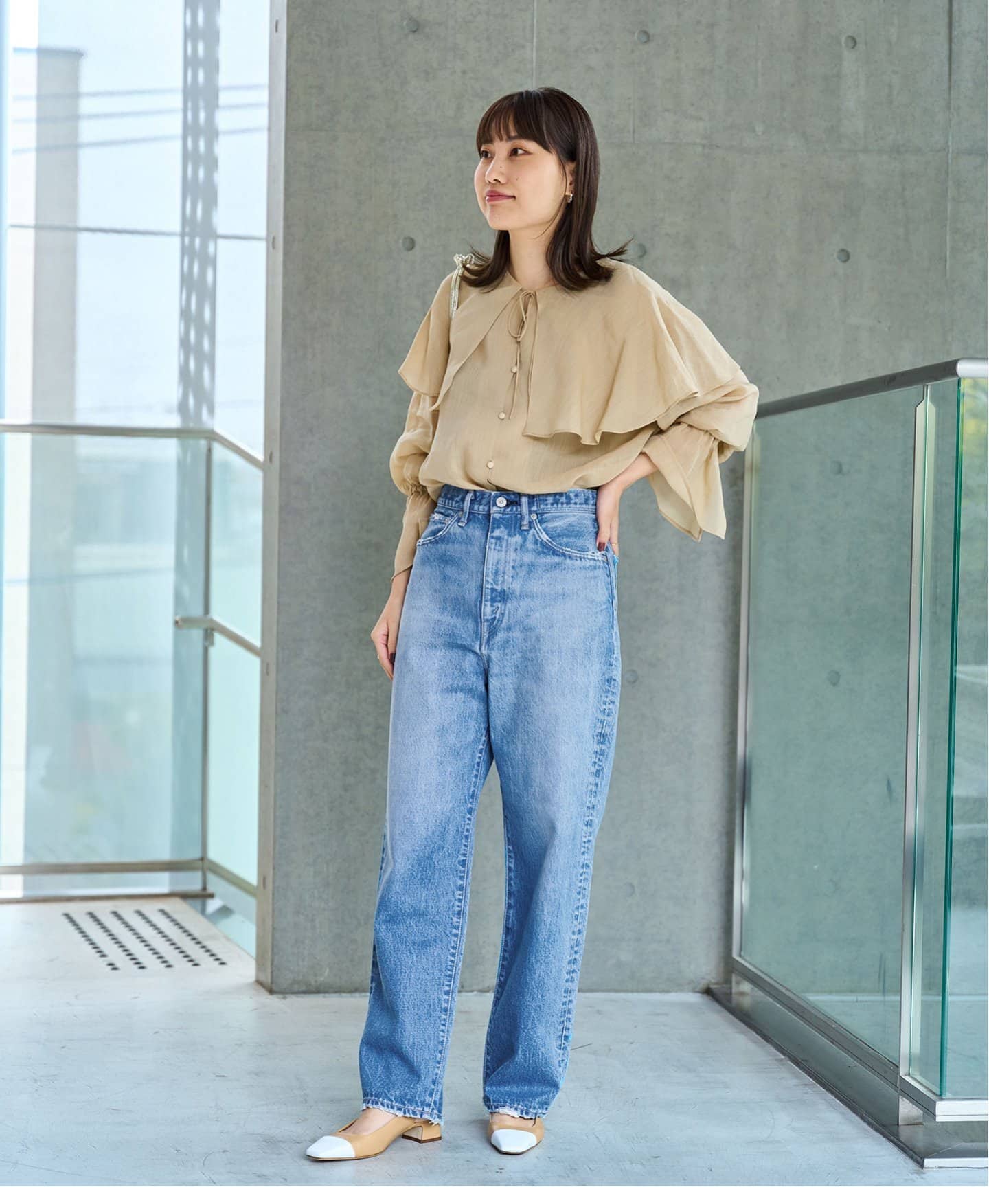 追加2》【KURO/クロ】別注 OPTIMA ワイドテーパードデニム (タンショク