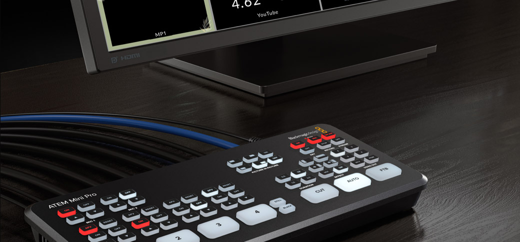 Blackmagic Design ATEM Mini Pro ISO HDMI Live Switcher.