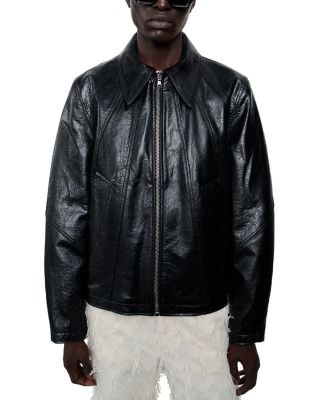 Sefr Duke Faux Memory Leather Jacket | Bloomingdale's