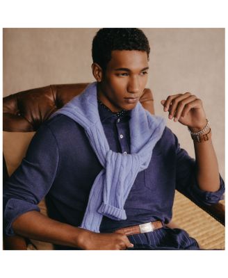 Polo Ralph Lauren Men's Art Deco Leather Belt | Bloomingdale's