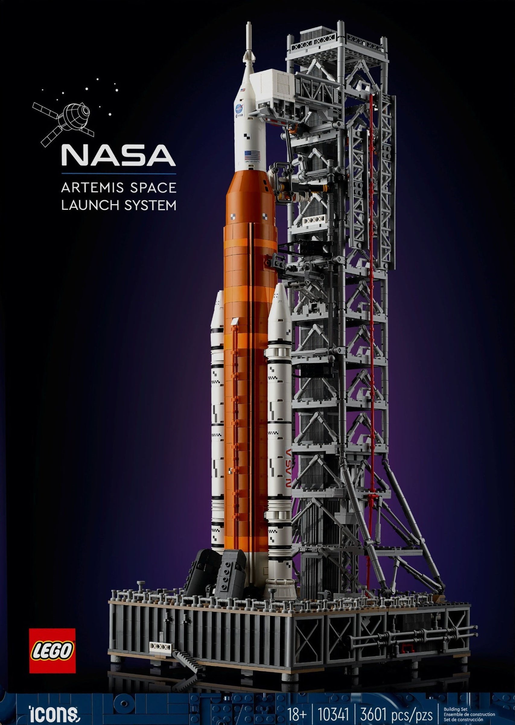 LEGO Icons 10341 NASA Artemis Space Launch System review | Brickset