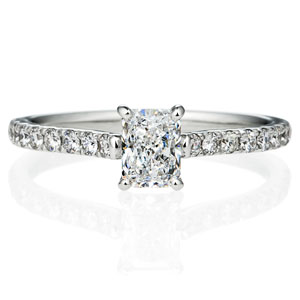 PT950 プレイズ ラディアントカット ダイヤモンド エタニティタイプ