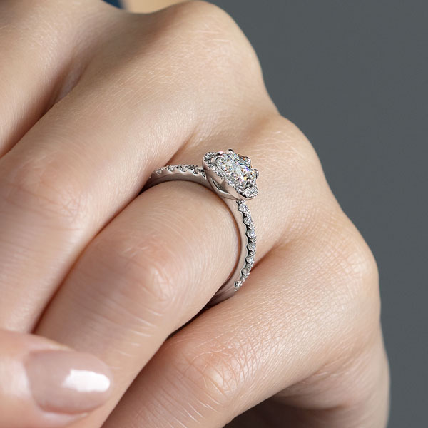 PT950 ルシーダ ハートシェイプ ダイヤモンド エタニティタイプ