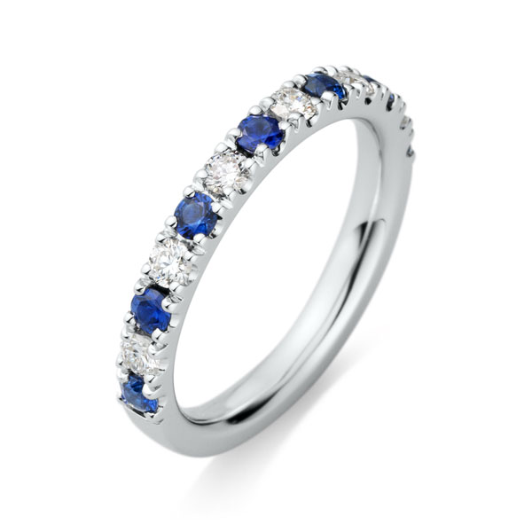 たまこ44.ブルーサファイア ダイヤモンド プラチナ リング たまこ44