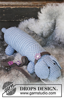 Allie Woof the Dog / DROPS Children 30-24 - Free knitting patterns