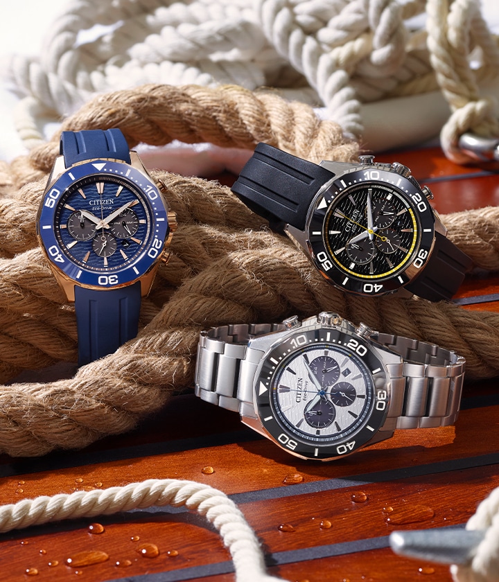 Endeavor Chrono Blue Dial Polyurethane Strap CA4733-00L | CITIZEN