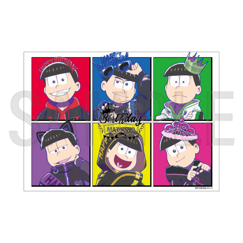 おそ松さん 6つ子バースデー'25 ホログラムBIG缶バッジ（カラ松