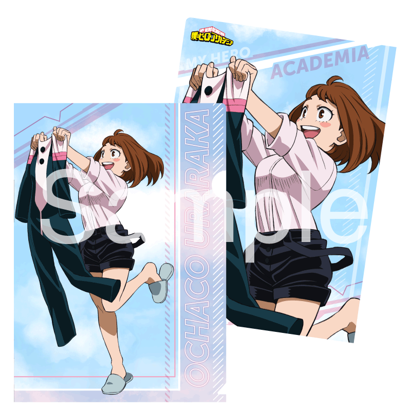僕のヒーローアカデミア クリアファイル ウォッシュと洗濯 (麗日お茶子