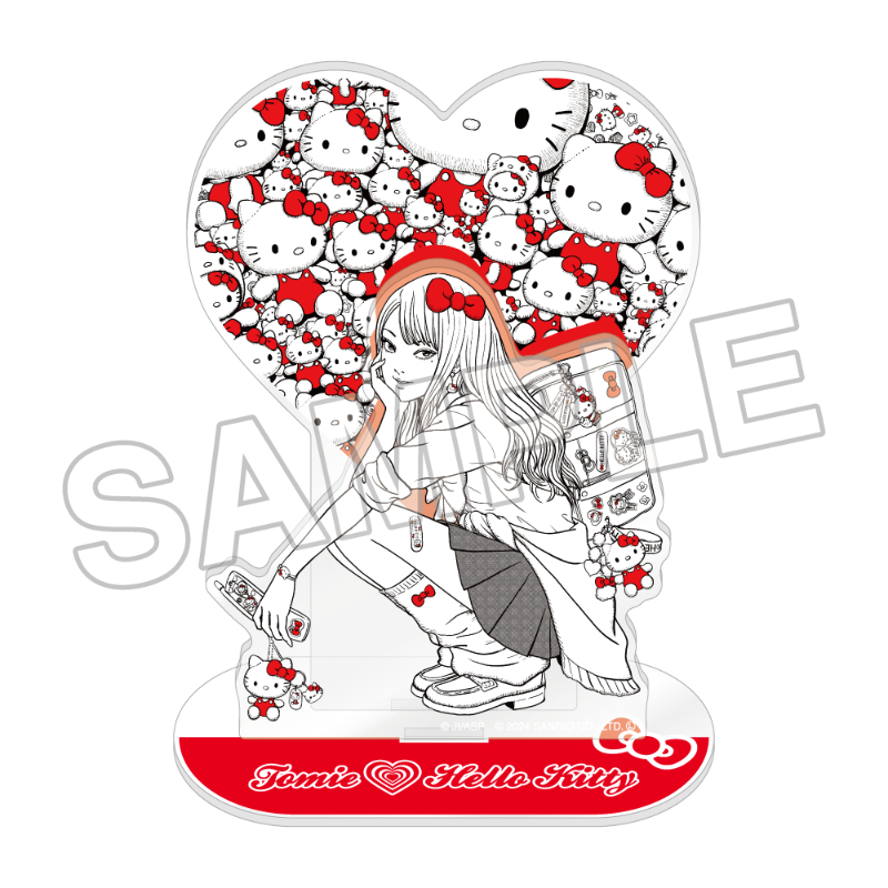 伊藤潤二×サンリオキャラクターズ アクリルスタンド ギャル富江×ハロー