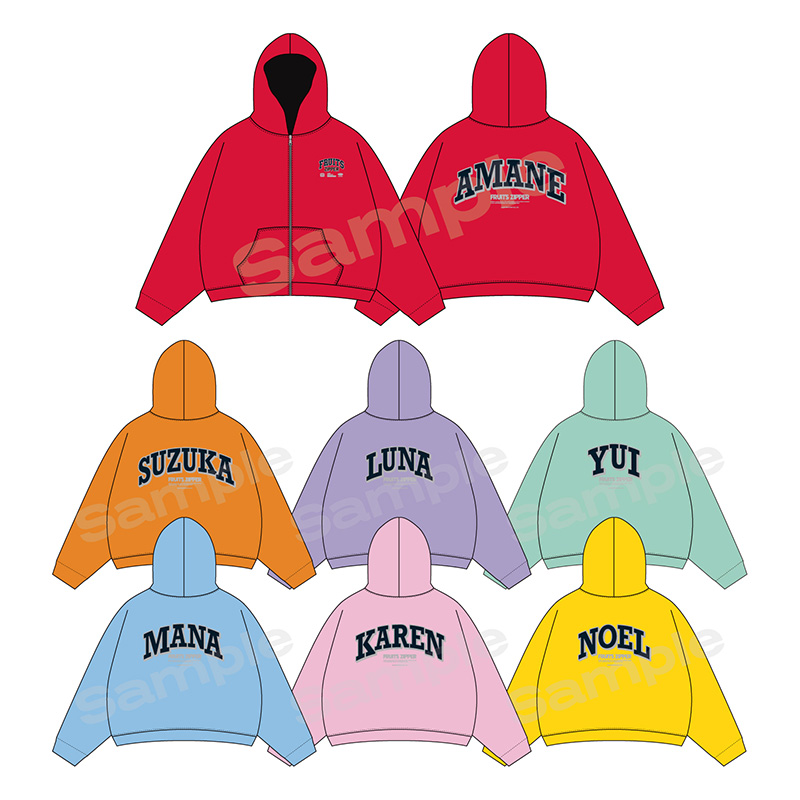 FC限定】FRUITS ZIPPER OSHI API Zip-up hoodie【ASOBIMALL(アソビ