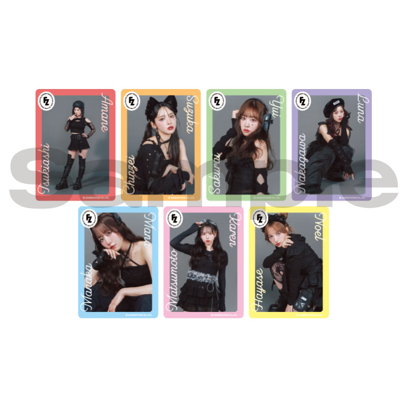 FRUITS ZIPPER lovers ランダムクリアトレーディングカード（全7種