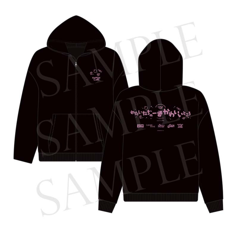 KAWAII LAB. 3rd Anniv. SP LIVE ジップアップパーカー BLACK