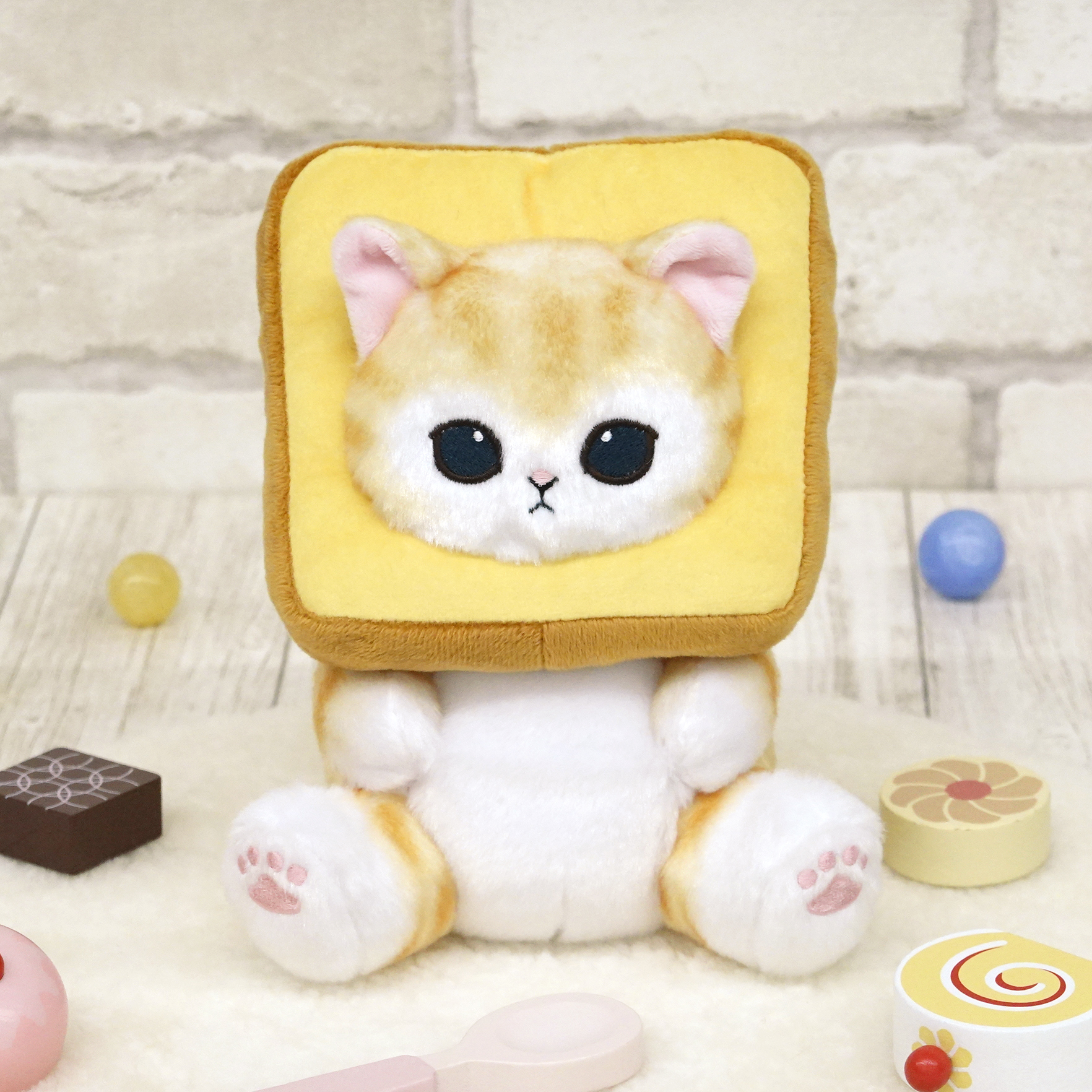 ぽてたまぬいぐるみ mofusand パンにゃん ベージュ【サン・アロー公式