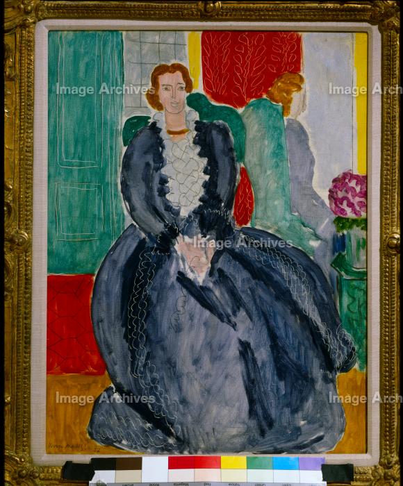 アンリ・マティス、「座る若い女、ペルシャのドレス」、希少な画集より