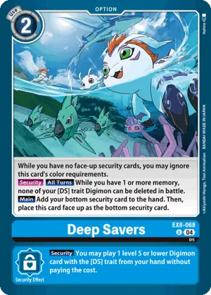 Deep Savers (EX8-068) - DigimonCard