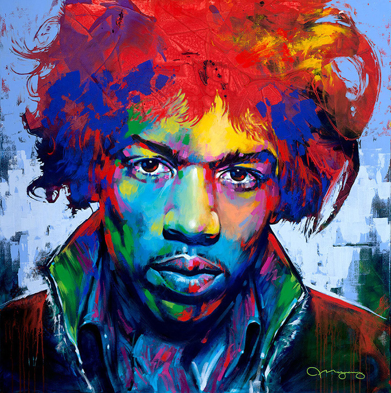 Jimi Hendrix 6 (Original) Art | J. Magurany Studios Inc.