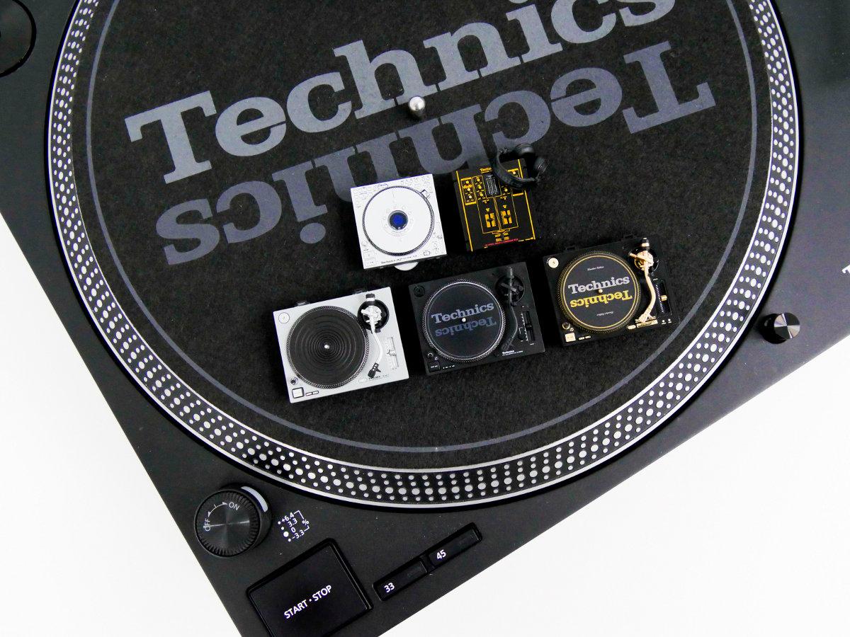 DJらに愛された「Technics」ターンテーブルやミキサーがミニチュア化