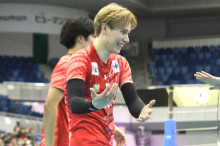 ペシャルマッチで活躍したサントリーサンバーズ大阪の高橋藍選手