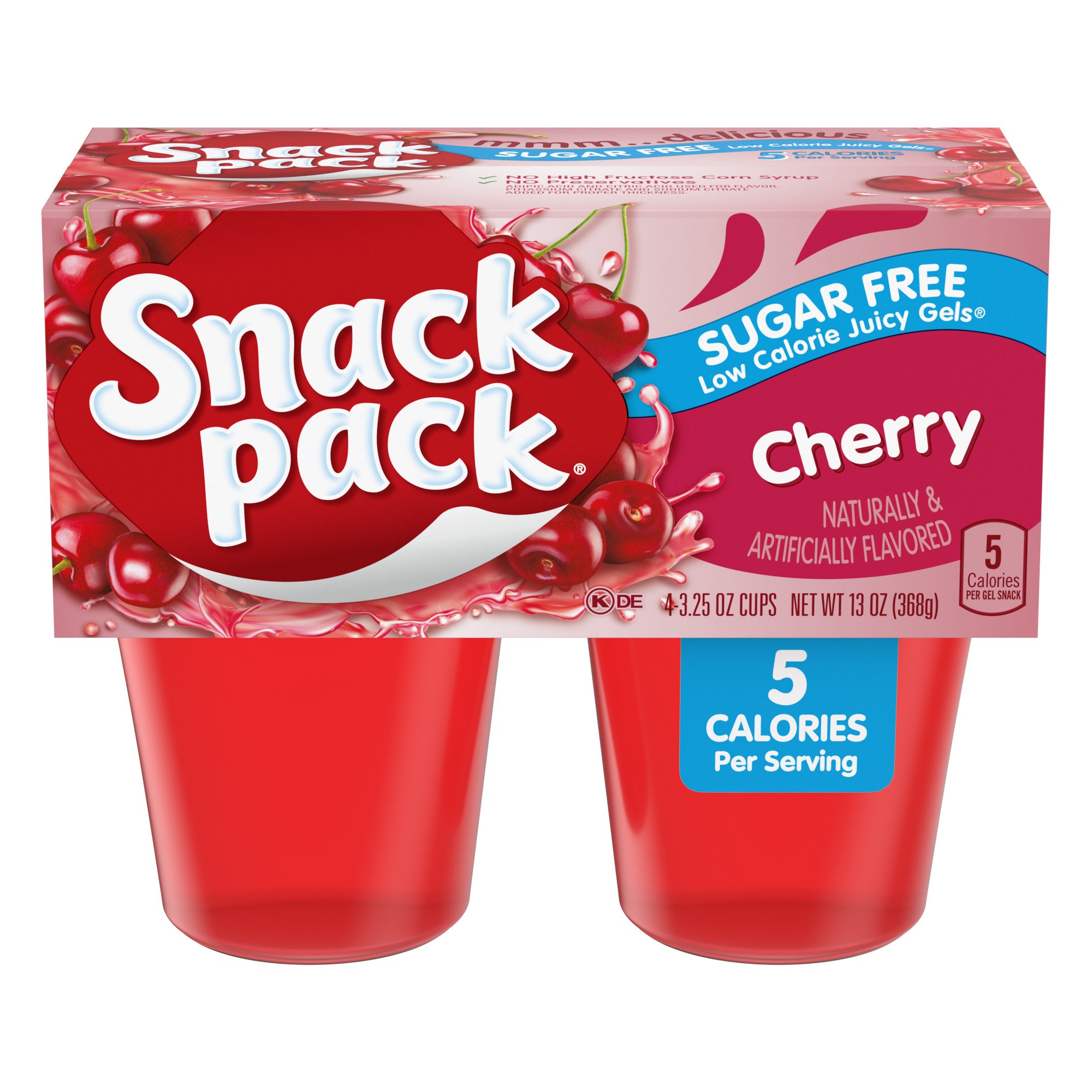 Snack Pack Sugar Free Cherry Juicy Gels Cups - Shop Pudding