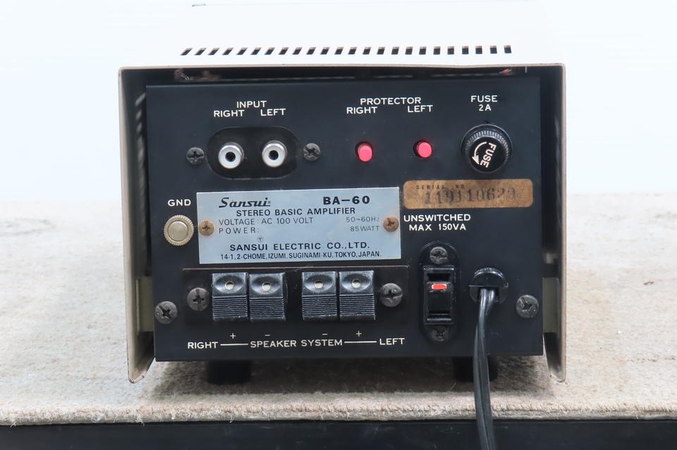BA-60 SANSUI - 中古オーディオ 高価買取・販売 ハイファイ堂