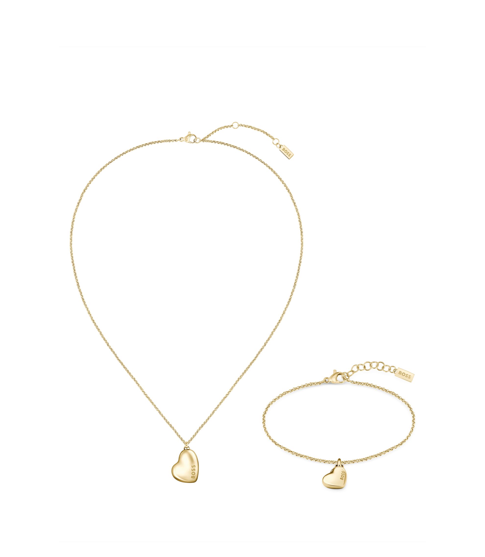 BOSS - ギフトボックス ネックレス＆ブレスレット ハートペンダント