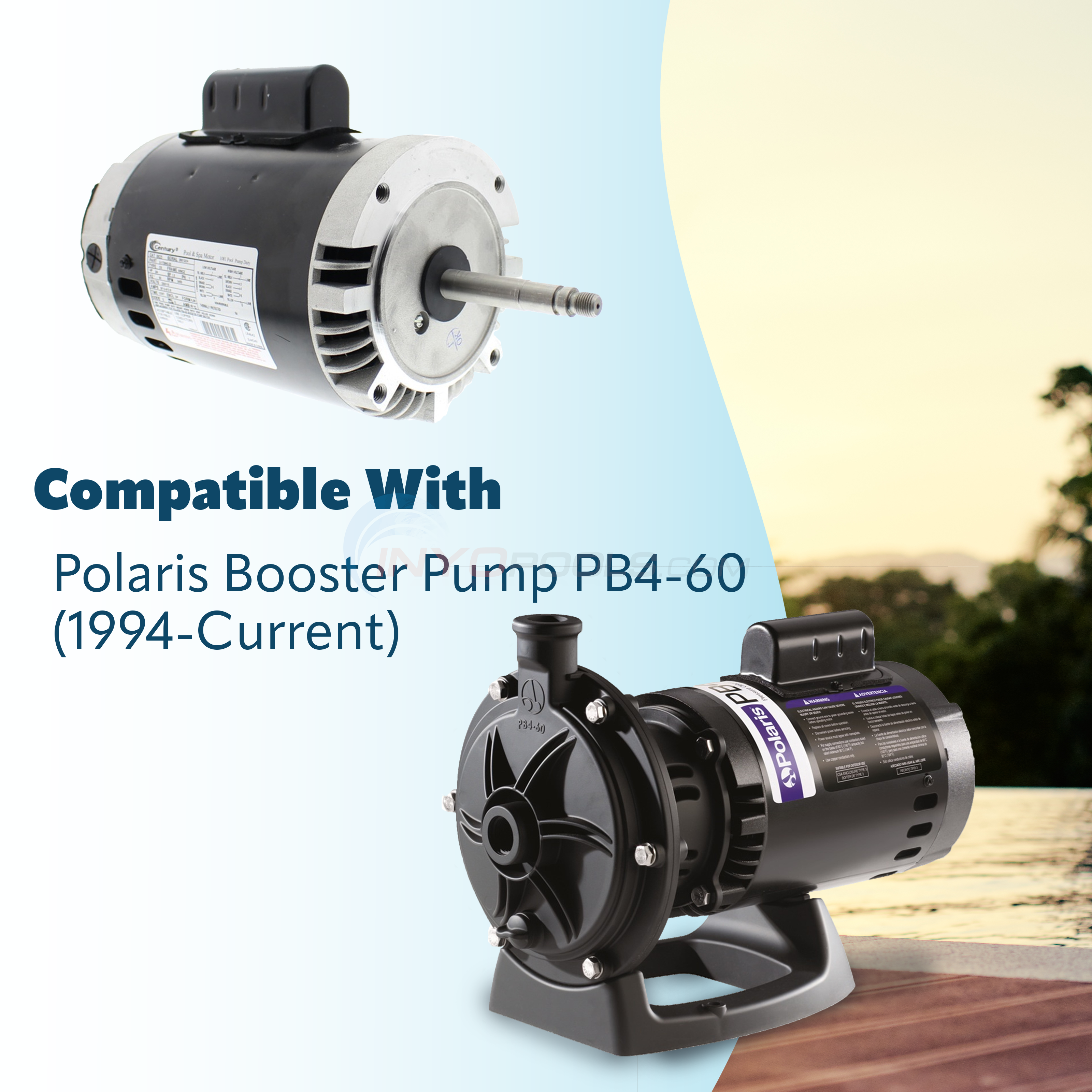 Century (A.O. Smith) .75 HP HP Full Polaris Booster Pump Motor