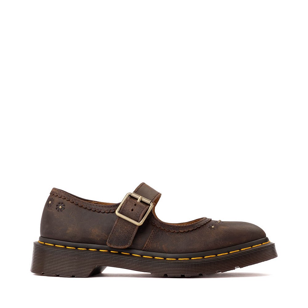 Womens Dr. Martens Flower Mary Jane - Dark Brown | JourneysCanada