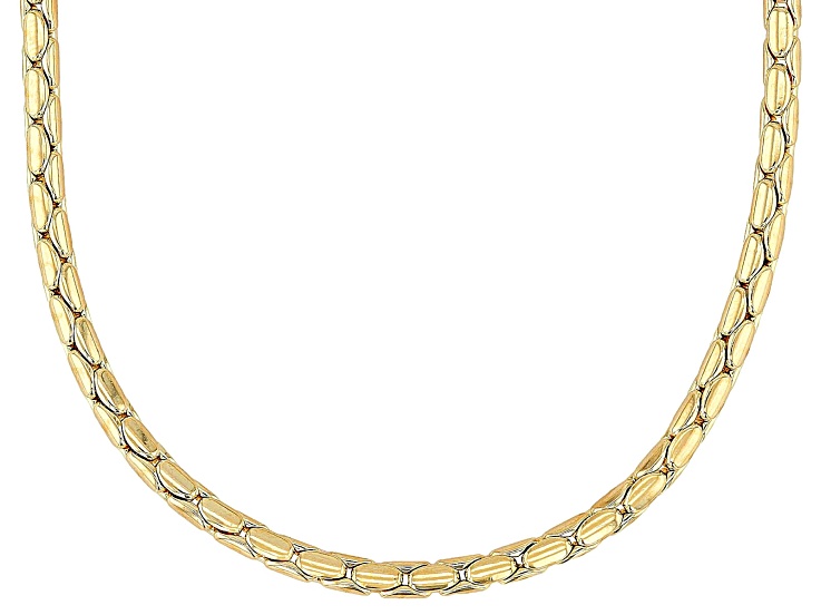 18k Yellow Gold Over Bronze 3mm Cardano 18 Inch Chain - MA609A | JTV