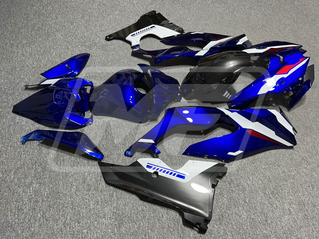 Kawasaki ZX10R 2021-2025 Gloss Blue & Metallic Black with White