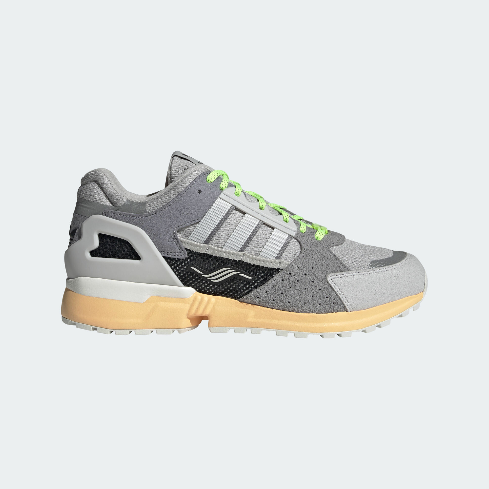 adidas Originals ZX 10,000 C Grey Two/Acid Orange FX6978 | More