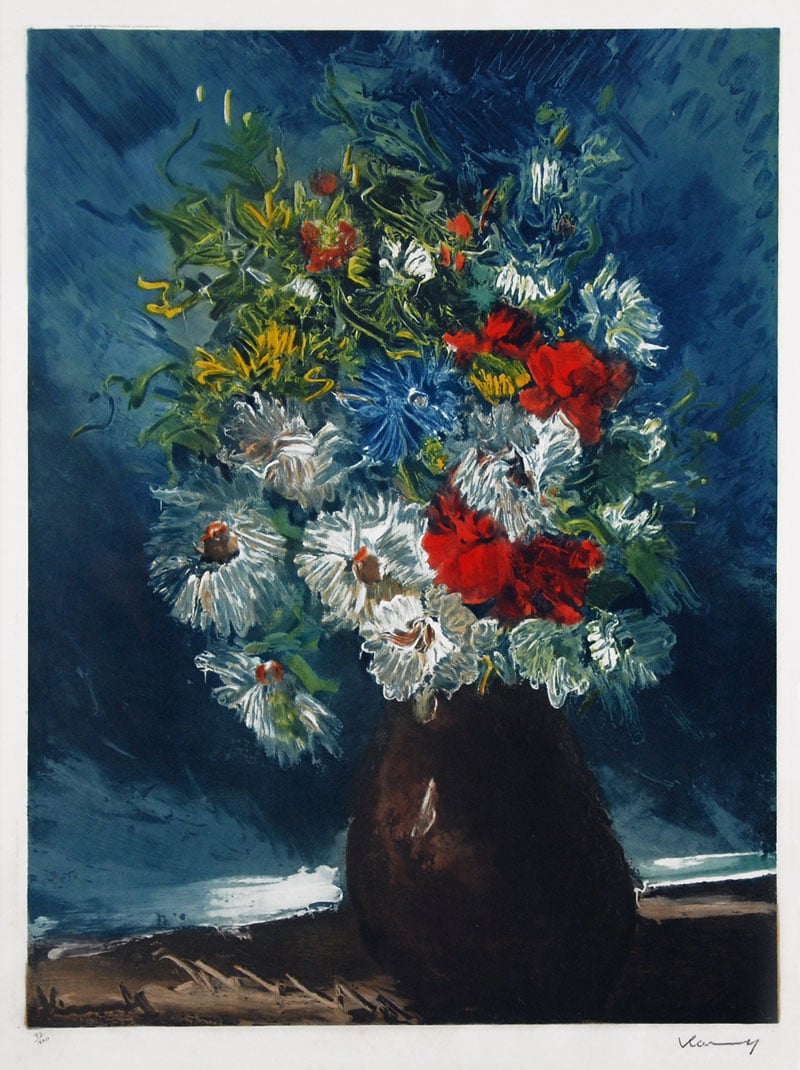 Maurice de Vlaminck, Vase de Fleurs, 1958, Aquatint (S)