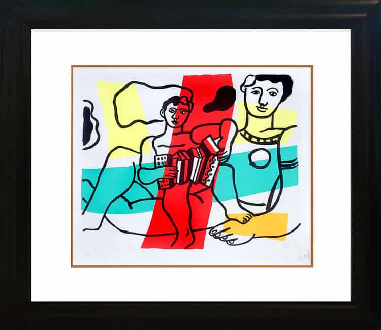 Fernand Léger, L'enfant à l'accordéon, 1953, Aquatint (S)