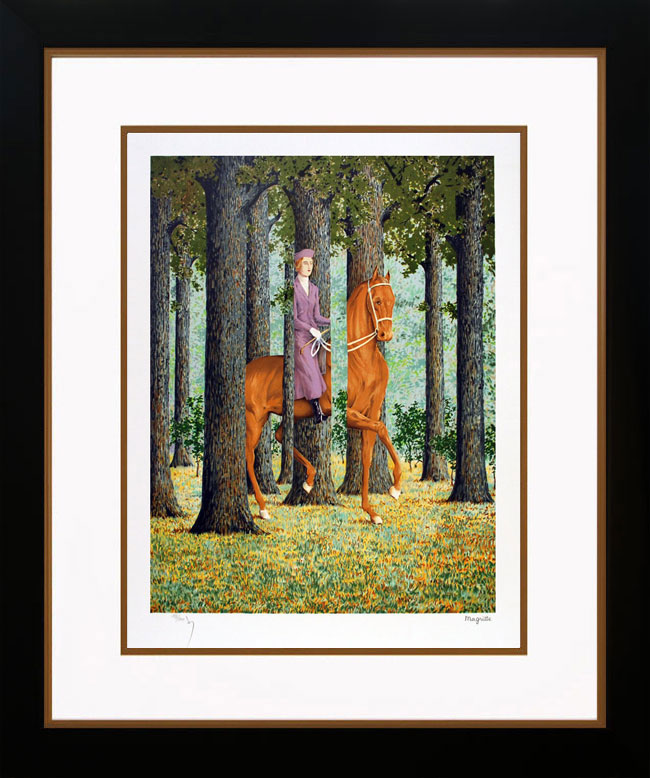 René Magritte, Le blanc-seing (Free Hand), Lithograph (S)