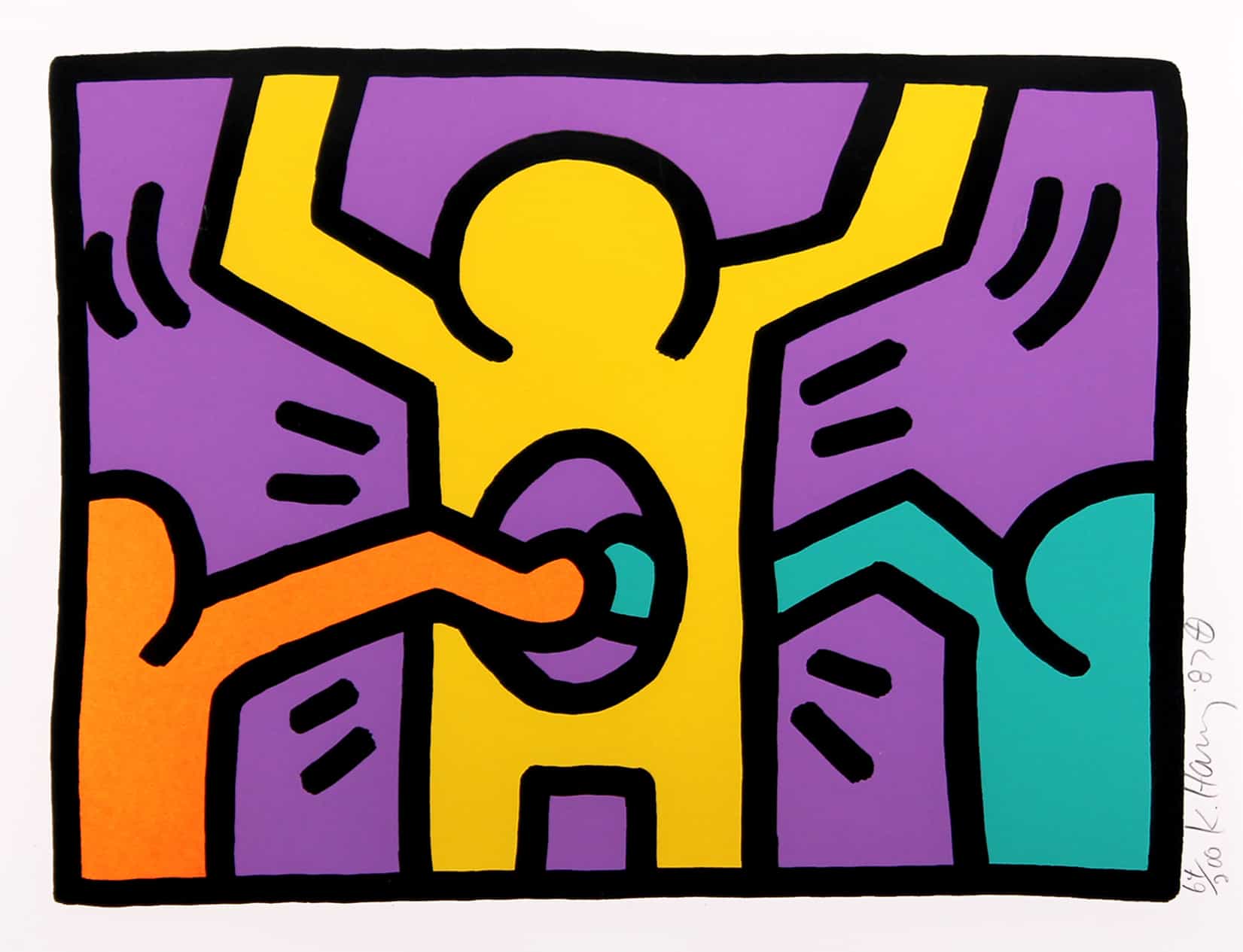 Keith Haring, Pop Shop I (Plate 3), from the Pop Shop I Portfolio