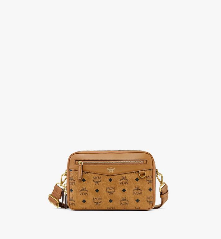 Small Diamond Camera Bag in Visetos Cognac | MCM ®US