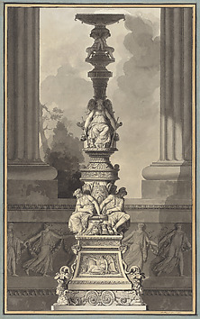 Jean Guillaume Moitte - Kneeling Draped Male Figure - The