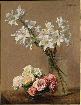 Henri Fantin-Latour - Roses in a Bowl - The Metropolitan Museum of Art