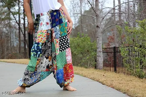 Printed Cotton Salwar Traditional Afghani Trouser pant pure cotton